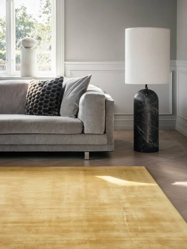 Tribeca 240X300 Large Gold Plain (Single Colored) Rug