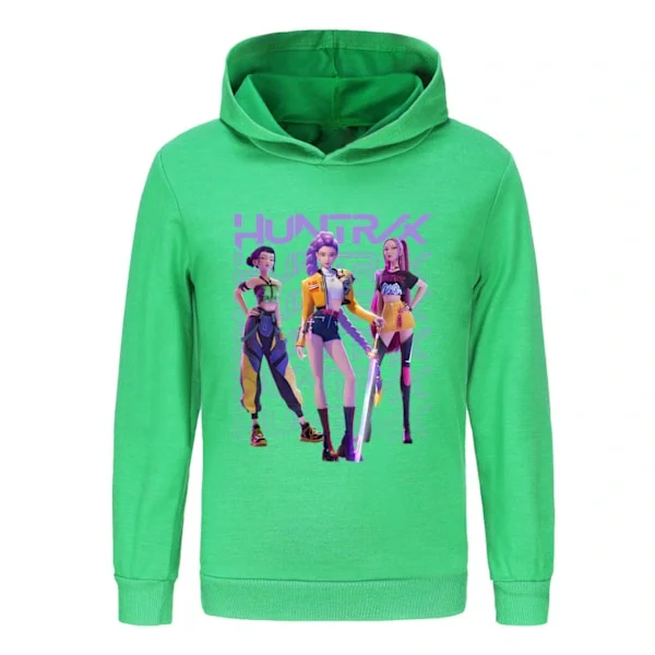 Kpop Demon Hunter barn sweatshirt grønn 120cm