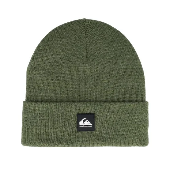 Quiksilver Herren Mütze - Grün cuff Mütze - Brigade Beanie Sea Spray Cuff, One Size, Strick-Material, Olivgrün