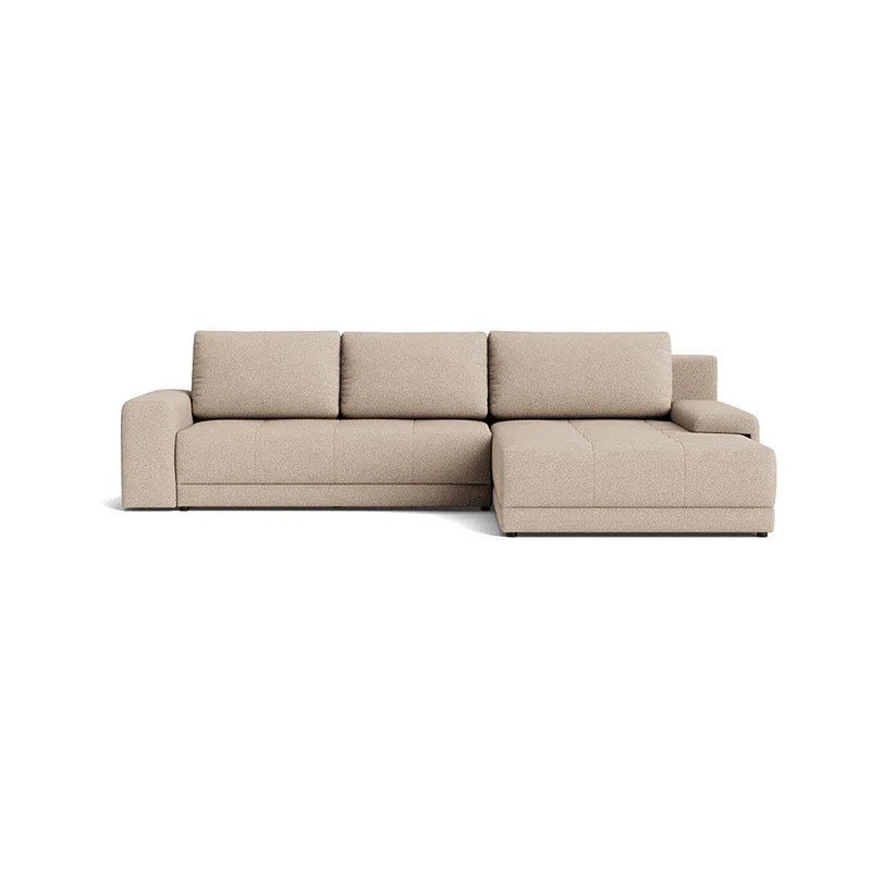 Austin chaiselong sovesofa, vendbar | opbevaring - Loop Beige - 308x213x90cm - Sofa, sovesofa, chaiselong - Vendbar, praktisk & funktionel med sovemål