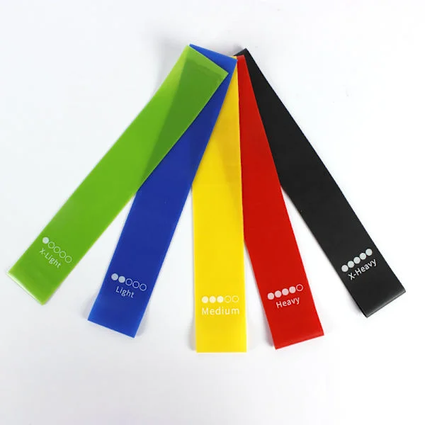 Resistance Bands [Set of 5], Resistance Bands for Women and Men, 5 Levels for Legs and Glutes, Arms, Pilates, Yoga - Carry Bag Included