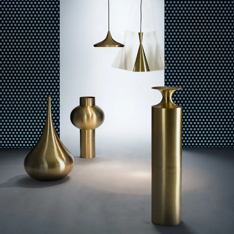 Tom dixon Beat Høy Vase ' - 'Messing