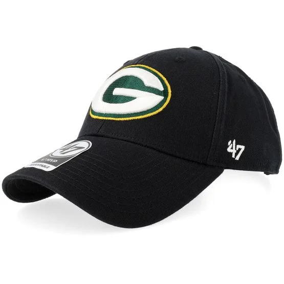 47 Brand - NFL Svart adjustable Caps - Green Bay Packers Legend Mvp Green Bay Packers Black Adjustable @ Hatstore