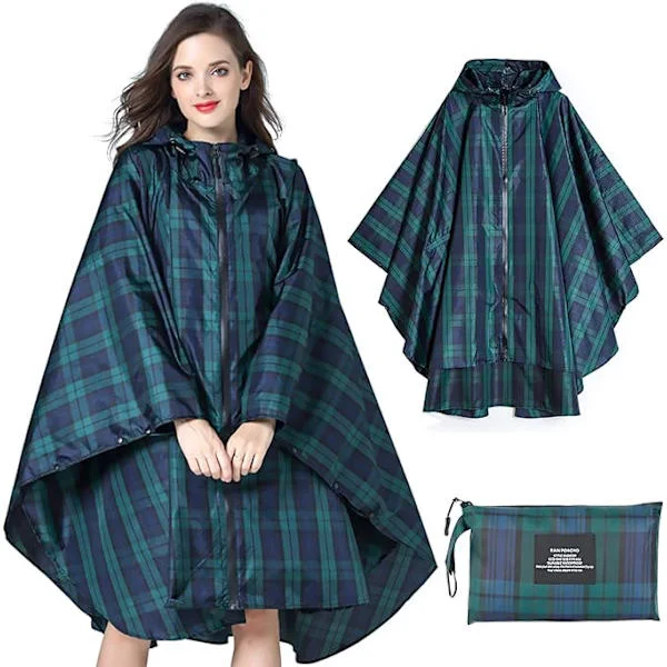 Rain Jacket Women Men Rain Poncho Raincoat Waterproof Lightweight Rainwear with Hood Rain Cape Jacket Rain Poncho Cape for Outdoor