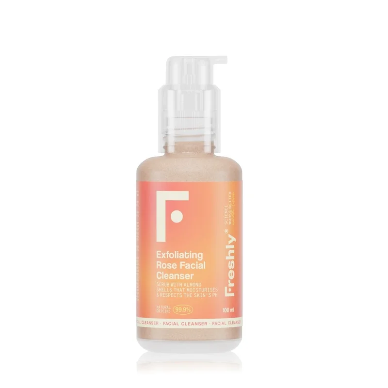 FRESHLY COSMETICS Viso Exfoliating Rose Facial Cleanser 100ml - Esfoliante