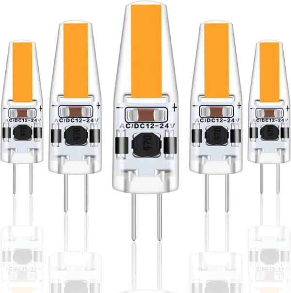 Nye G4 LED 3W 12V AC/DC Pærer, G4 3W LED 30W Tilsvarende Halogenpære, 300LM, Varm Hvid 2700K, Ikke-Dæmpbar, 5-pak