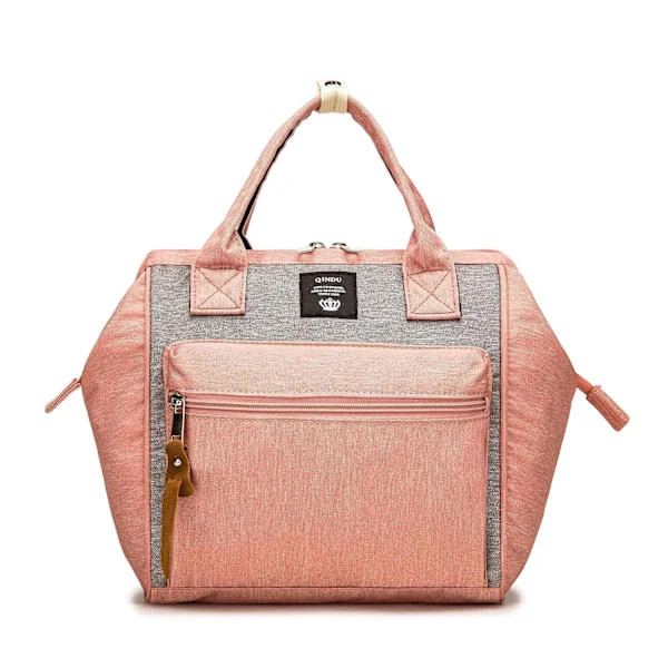 Small Diaper Backpack, Mini Diaper Backpack and Diaper Shoulder Bag with Insulated Pocket Pink