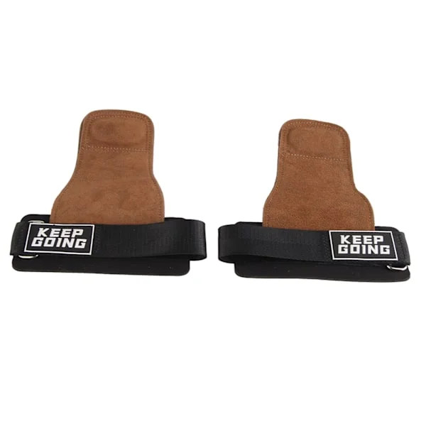 2-pack Pull Up Grips 3-lagers förtjockat läder Anti-halk Horisontell stång Gym Handskydd