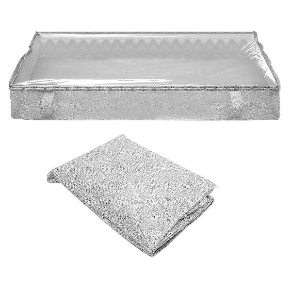 Foldable Under Bed Storage Bags, Large Under Bed Storage Bins, Thick Breathable Under Bed Clothes Storage Bags