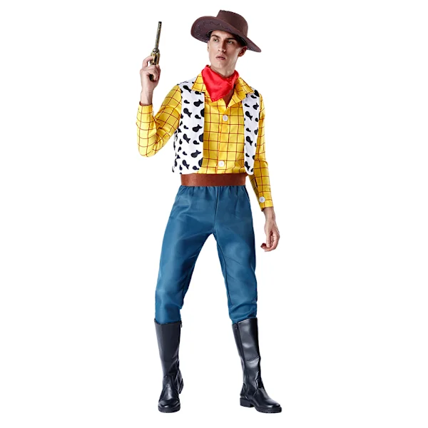 Toy Story Woody Voksen Kostyme Cowboy Kostyme Cosplay Klær