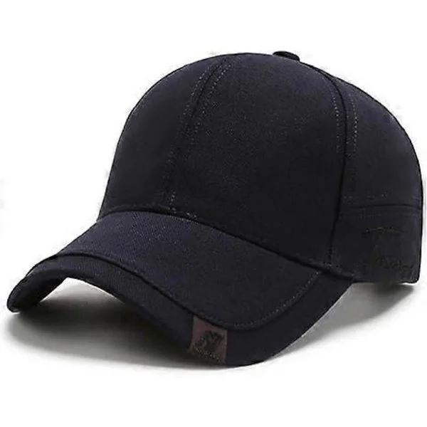 Baseballcaps for menn Kvinner Caps Vintage Bomull Trucker Caps Unisex Justerbar Solhatt Ensfarget Casual Snapback Caps Visir Caps Navy