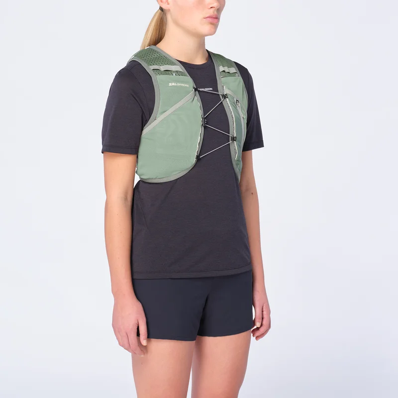 Salomon - Plecaki biegowe Torby i plecaki Act Skin 4 No Flasks - Laurel Wreath / Lily Pad