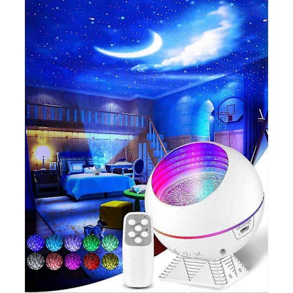 Galaxy Projector Star Projector Night Light Projector For Bedroom Galaxy Light Projector Galaxy Sky Room Projector Ocean Moon Projector Starlight 3 In