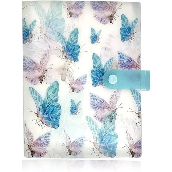 120 spor Butterfly Nail Art Sticker Oppbevaringsbok Nail Art Klistremerker Nail Sticker Collection Album Tomt Display Bok Collection Holder Bok