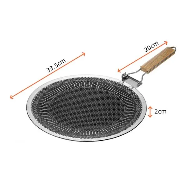 34/38CM Utomhus BBQ Grillpanna 316 Rostfritt Stål Non Stick Spishäll Bakplåt Koreansk Stekplåt Campingutrustning