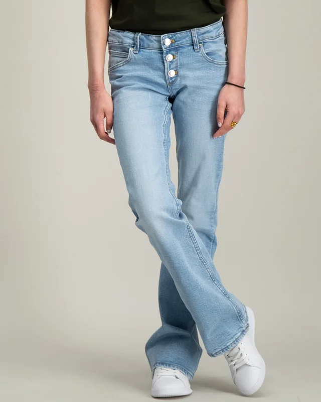 Gina Tricot Young Low waist flare button jeans Blau Jeans Mädchen - Kids Brand Store