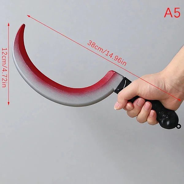 Plastikk Halloween Statue Sigd for Cosplay, Skumle Armrekvisitter A5