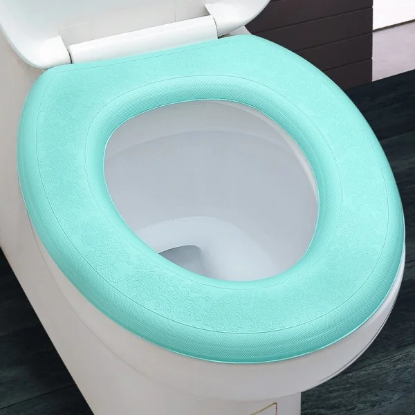 WC-matto, vedenpitävä pehmeä WC-istuimen päällinen kylpyhuoneen WC-matto Vihreä