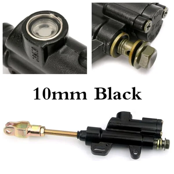 10mm Metall Bakre Broms Huvudcylinder Pump för Dirt Bike ATV Motorcykel