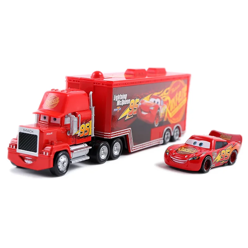 AliExpress - Cars 2 Lightning McQueen Truck Set Disney Pixar Cars Alloy Diecast Cargo Trailer Toys Rusteze Sammlermodellauto Kindergeschenke