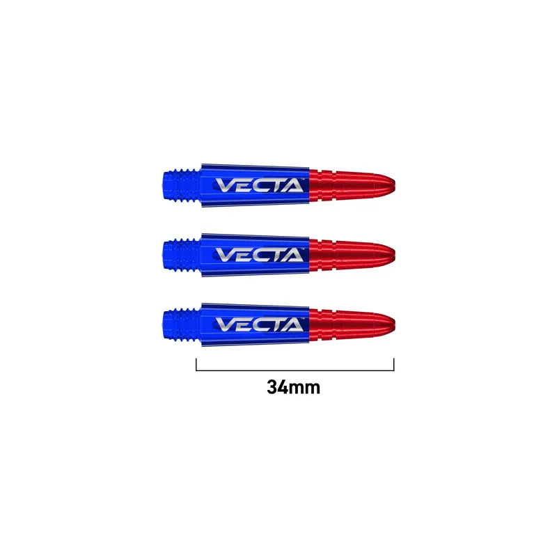 Winmau 2025 Vecta Dart Shafts Stems Blue/Red / Short
