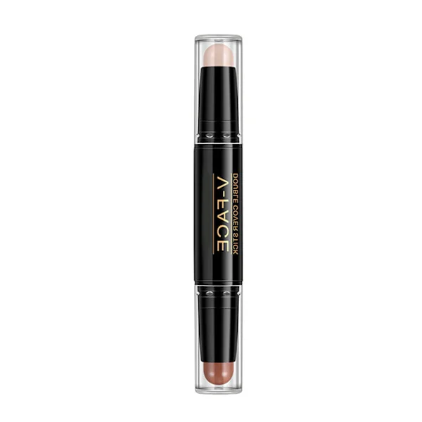 Highlighter Stick Dobbeltendet Vandtæt Brightener Nærer Huden Highlighter Makeup Contouring Stick