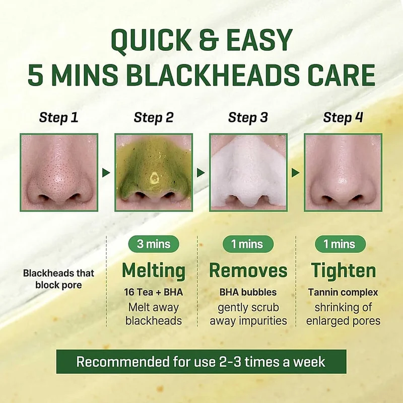 Some By Mi Bye Bye Blackhead 30 Days Miracle Green Tea Tox Bubble Cleanser, Hudpleje, Renseprodukter, Rens & Vask