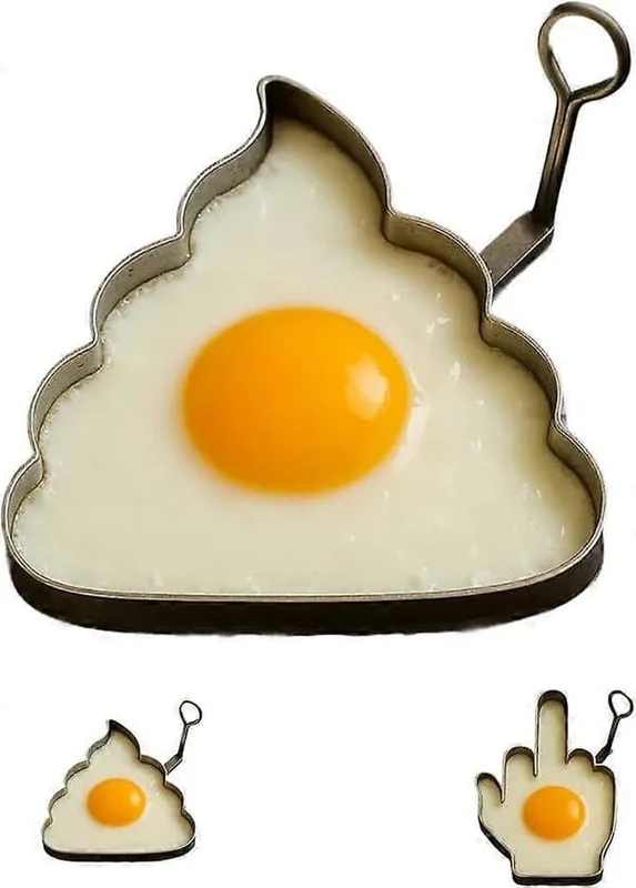 Rolig Långfinger Äggform, DIY Köksredskap, Unikt Formade Ägg Stekform, Form för Stekt Ägg, Nyhetsformare, Oförskämda Presenter till Äggälskare