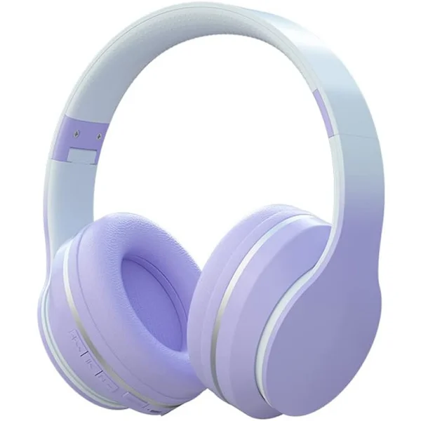 Bluetooth Hörlurar Over-Ear, Trådlösa Bluetooth Hörlurar för Barn med Mikrofon, Vikbara Trådlösa/Trådbundna Stereoheadset, Barnhörlurar för Pojkar 