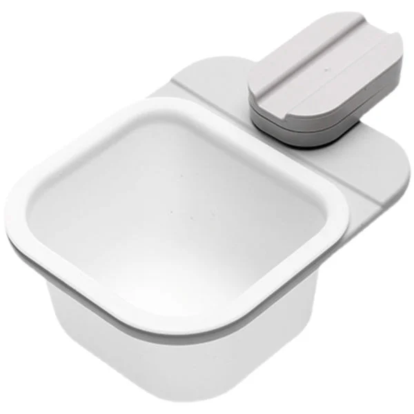 Small Wall-Mounted Trash Can Household Kitchen Waste Bin for Office White