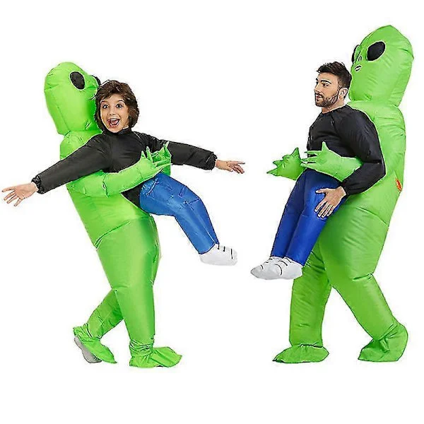 Oppustelig Alien Kostume Oppustelige Halloween Kostumer Alien Kostume Til Halloween_TF 110 til 145cm til børn