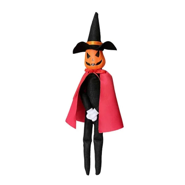 36 cm Pumpaälva Leketøy med Svart Hatt Hvite Hansker Kostymer Kjoler Cape for Halloween Høstskörd Högtidsdekor Rød