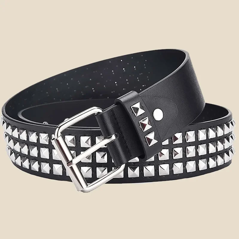 AliExpress - Mode Neue Quadratische Perle Niet Gürtel Metall Pyramide Gürtel Männer und Frauen Punk Hardware Jeans Gürtel Y2K Gürtel Designer Gürtel 