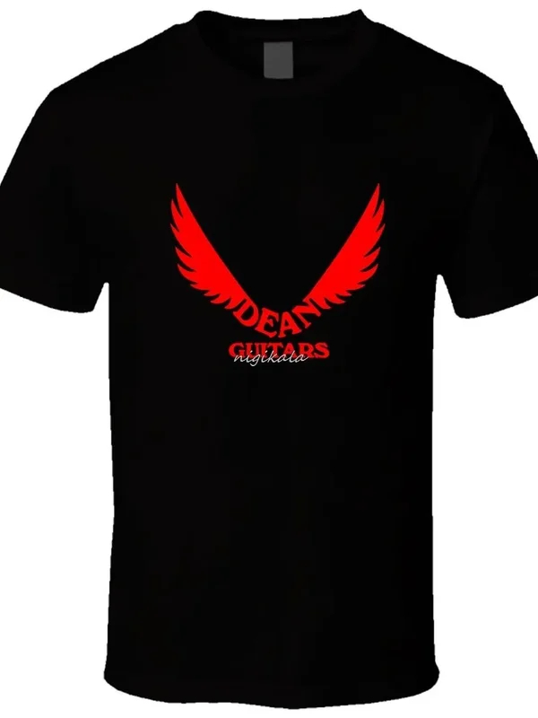 AliExpress - Dean Guitars 5 nouvelle offre spéciale T-shirt noir pour hommes nouvelle mode à manches courtes qualité impression décontracté 100% coton
