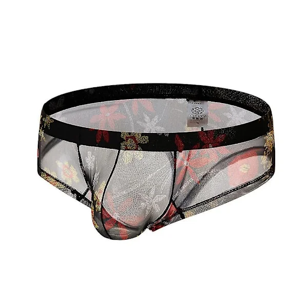 Mænds Underbukser Transparent Gennemsigtige Shorts Hot Lip Print Underbukser bd16132