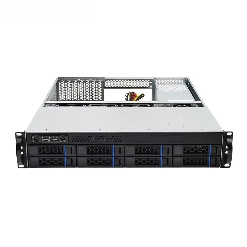 AliExpress - Ultra Rack 2u 8bay Opslagserver Case L 520Mm Ondersteuning 2u Standaard Redundante Powersupply Matx Moederbord Nas Server Chassis