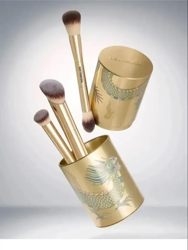 AliExpress - Pinceau de maquillage sablier-3 pièces pinceau de fond de teint pinceau à poudre libre pinceau anti-cernes nouveau design + cartouche de 