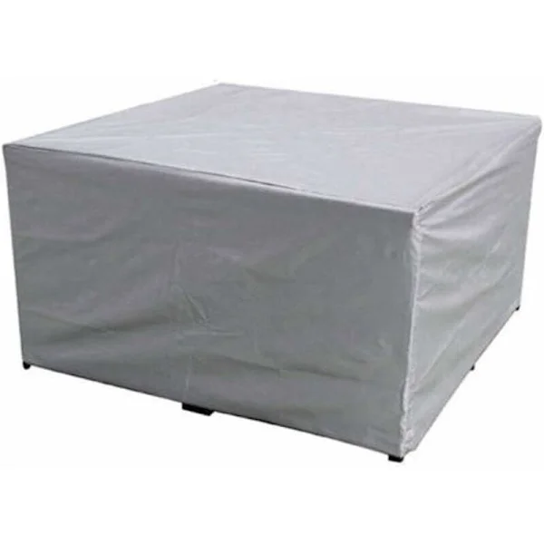 150x150x75 CM Beskyttende Trekk for Hagemøbler, Vanntett Polyesterstoff, for Hagebord og Stoler, Anti-UV, for Rektangulært Hagebord og Stoler