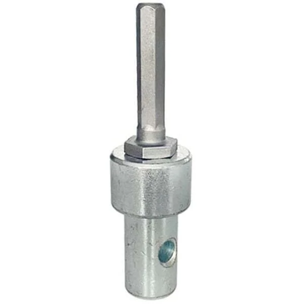 Utmärkt jordborrsadapter. Professionell jordborr. Adapter för metallmurverk. Sexkantsborradapter.