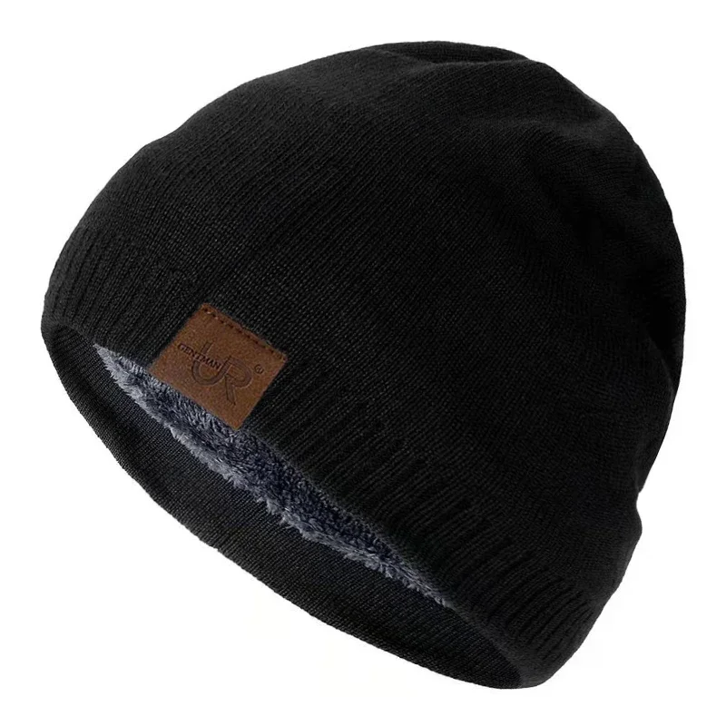 AliExpress - Unisex Urgentman Labal Winter mützen einfarbige Strick mützen für Männer und Frauen Beanie Cap Outdoor hinzufügen Pelz futter warme Sport