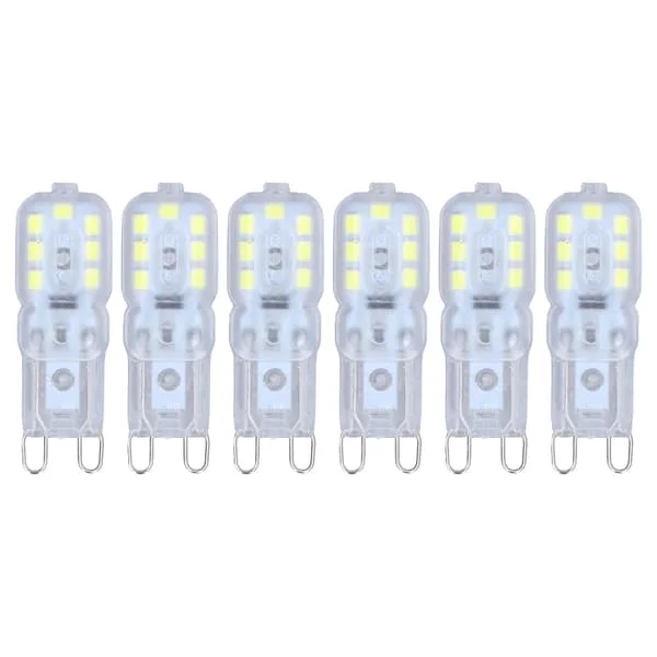 G9 Bulb Dimmable Eye Protection Energy Saving 14 LEDs 3W Bulb for Chandelier Table Lamp 6 Pcs Warm Light 110V