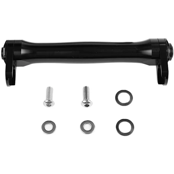 Bike Easy Wheel Extension Rod for Brompton Folding Bike Telescopic Bar Rear Rack, Black