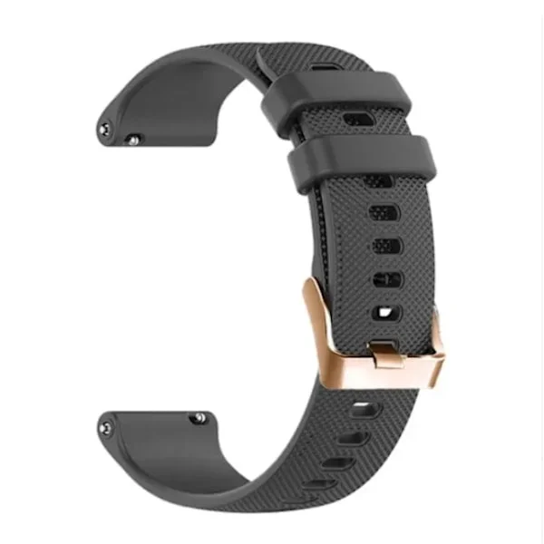 18mm 20mm armband för Garmin Smartwatch, ersättningsarmband Svart 20mm Bredd Svart 20mm Bredd