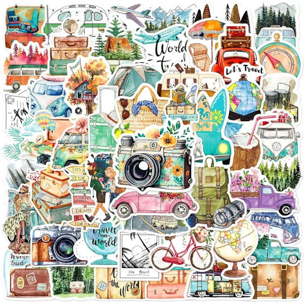 Estetiske klistermærker 50 stykker klistermærker Scrapbooking klistermærker Estetiske klistermærker Kawaii klistermærker