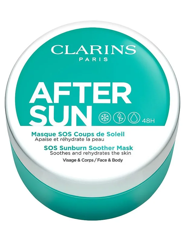 Spar 20% • Køb 2, Clarins After Sun Face & Body Mask 100 ml, Hudpleje, Solcreme & Solpleje, Aftersun