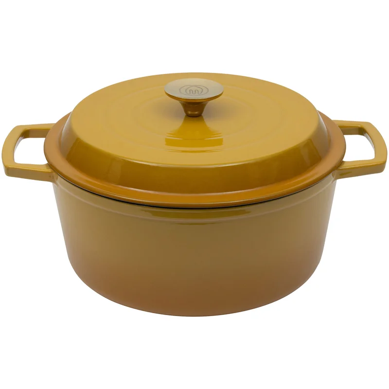 Mareld Gjutjärnsgryta 5 liter, gul | Matlagning > Kokkärl & Stekpannor > Grytor > Gjutjärnsgryta | Bagaren och Kocken