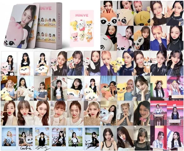 Kpop IVE Lomo-kortit 55 kpl IVE MINIVE Uusi valokuva-albumi IVE Mini Lomo-postikortit faneille Lahja