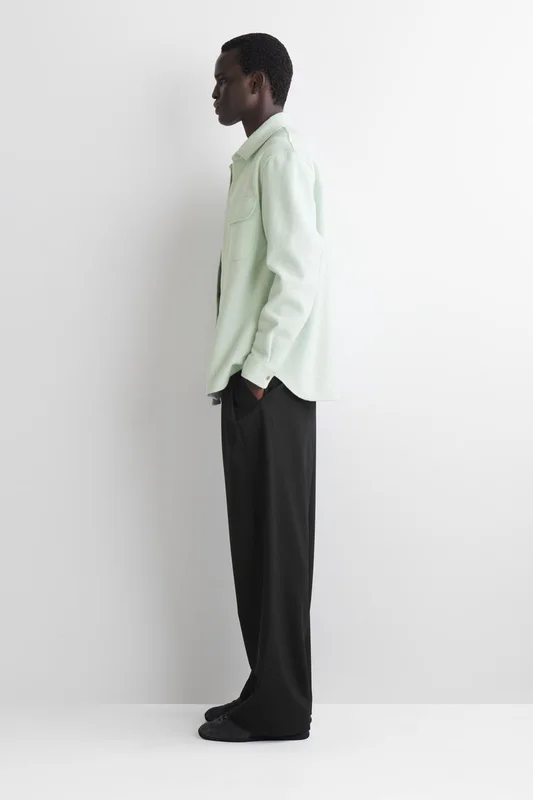 COS Boiled-Wool Overshirt in Green - Men
