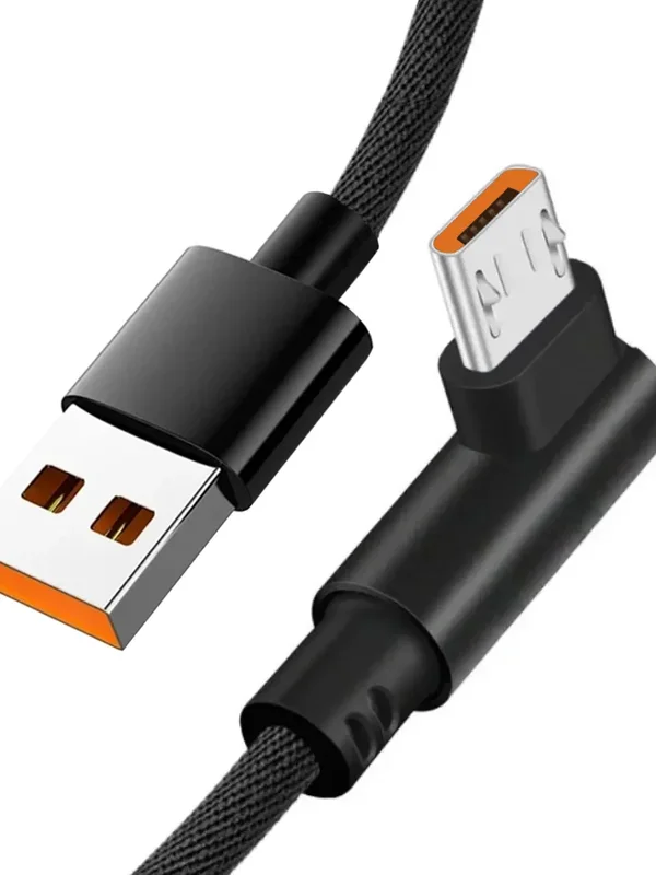 AliExpress - NNBILI 90-Grad-Winkel-Micro-USB-2,4-A-Schnelllade-Datenkabel für Samsung Xiaomi Android, schnelles Ladegerät, USB-Kabel, 1 m/2 m/3 m