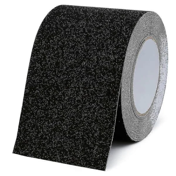 Liukuesteteippi, 10 cm x 10 m vedenpitävä liukuesteteippi, himmeä alumiinioksidi-kitkateippi, putoamisenestoteippi, turvatoimenpiteet